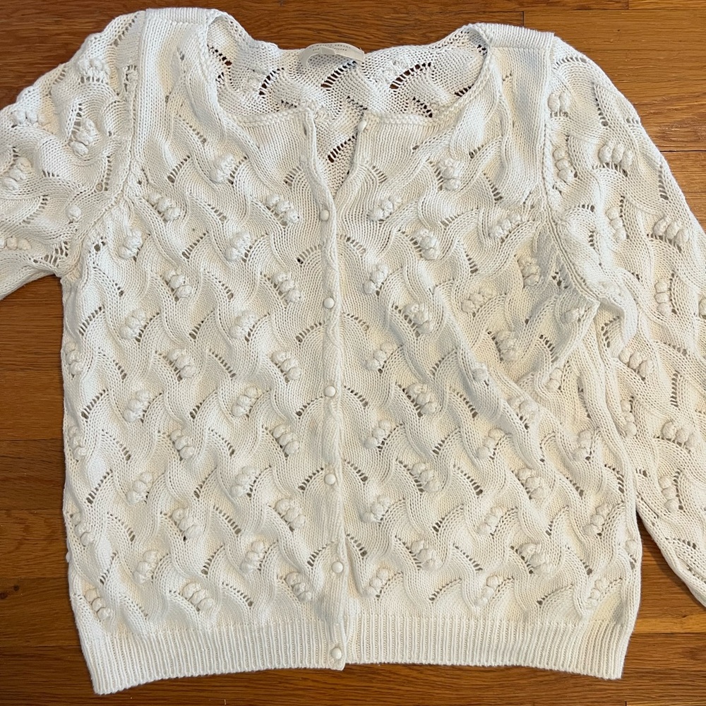 Sezane white jumper